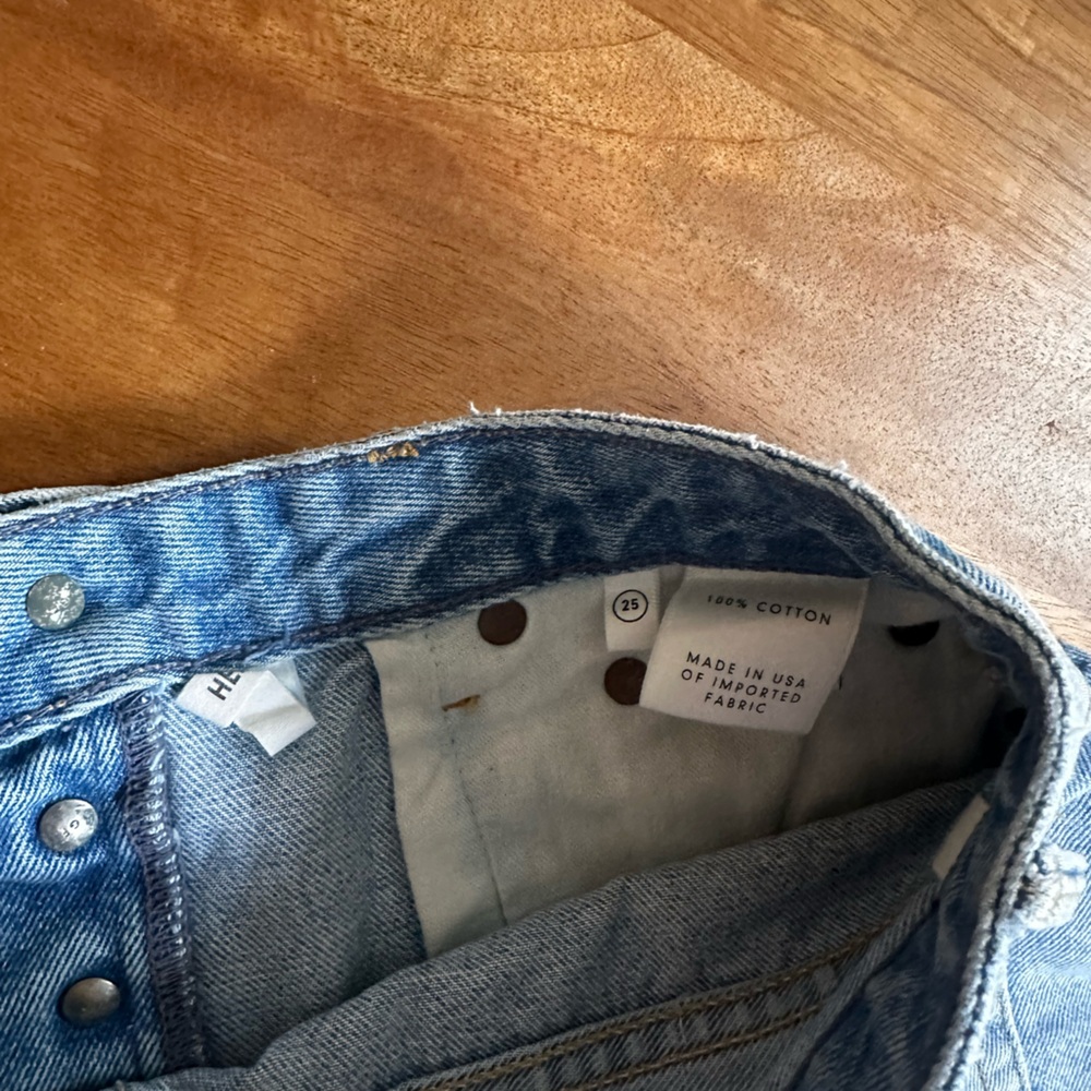 GRLFRND Light Blue Distressed Jean Shorts - Picture 7 of 8